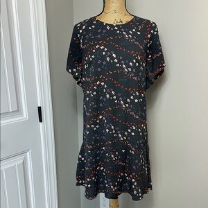 CAbi Dress with Floral Accents size xs